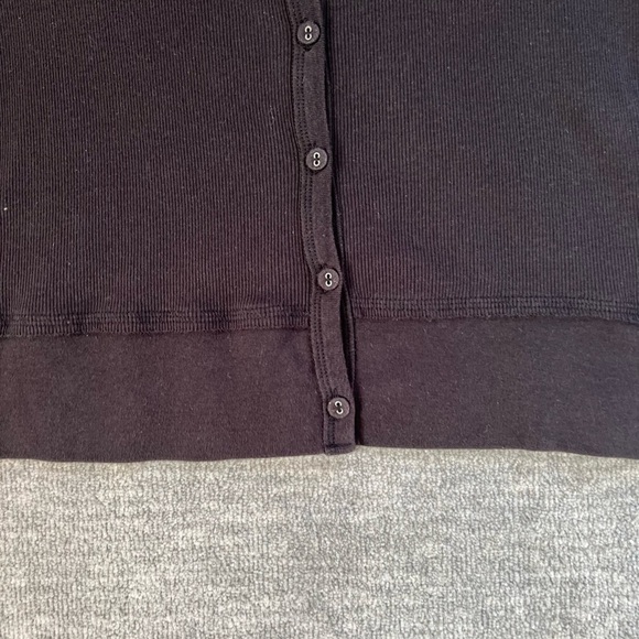 2 a Tee Boutique Black Cotton Buttondown Cardigan - Picture 9 of 10